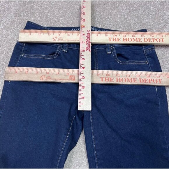 American Eagle Jegging Jeans Women’s Blue Skinny Pockets Size 2 - Picture 2 of 12